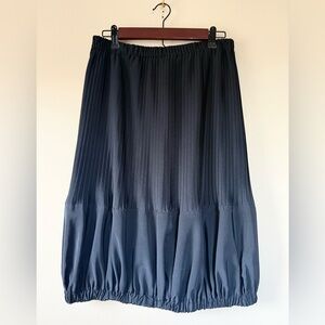 Zero + Maria Cornejo Black Pleated Midi Pencil Skirt - Large